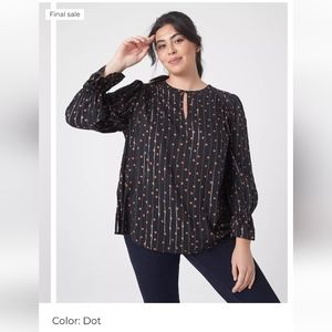 Lane bryant dot top